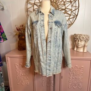 Women’s Maurice’s Light Blue Denim Jacket size Large